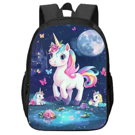 Kawaii Unicorn Double Layer Backpack