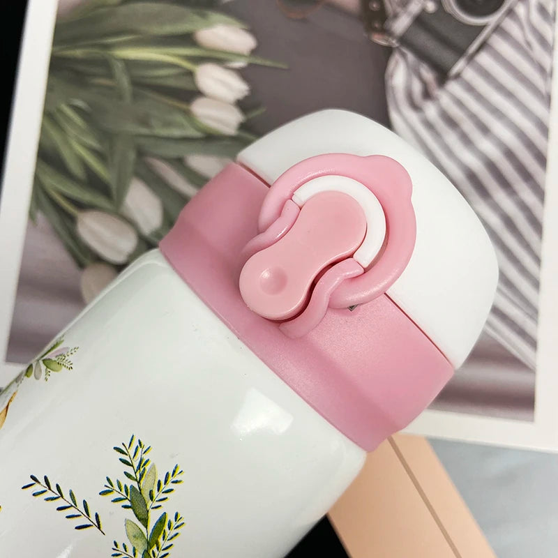 Floral Unicorn Water Bottle