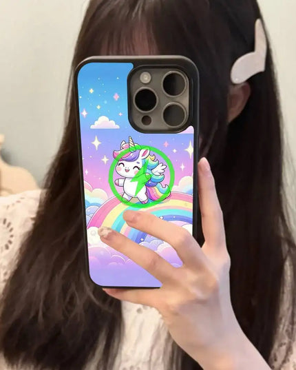 Winged Unicorn Rainbow Sky Case