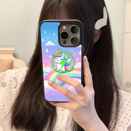 Winged Unicorn Rainbow Sky Case