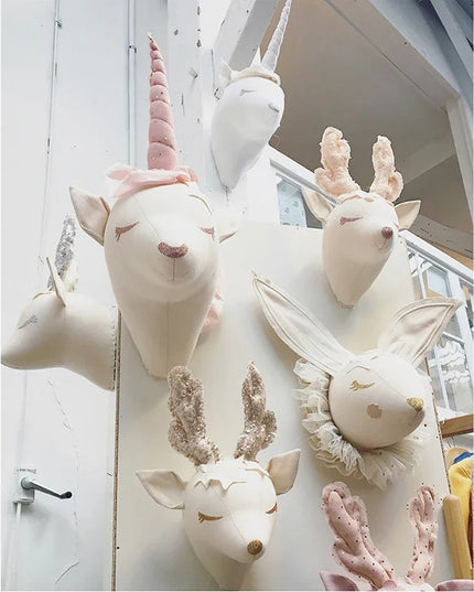 3D Unicorn Head Wall Decor Mount