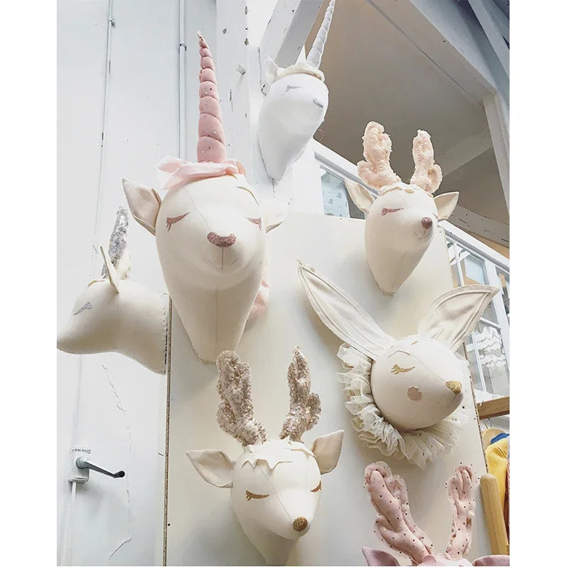3D Unicorn Head Wall Decor Mount