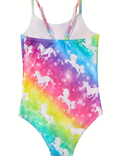 Tie Dye Toddler Unicorn Swimsuit