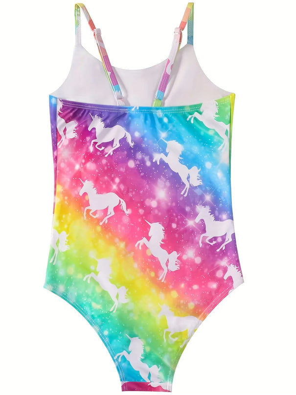Tie Dye Toddler Unicorn Swimsuit