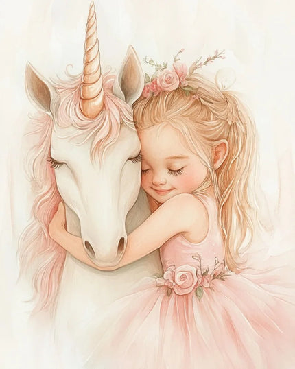 Pink Unicorn Wall Art Print