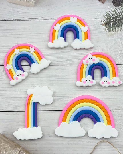 Rainbow Unicorn Cloud Cake Topper