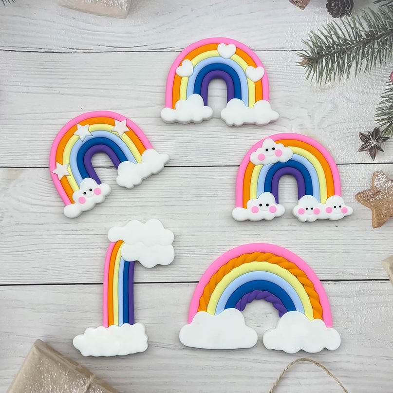 Rainbow Unicorn Cloud Cake Topper