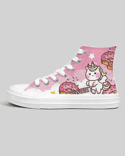 Kawaii Unicorn Canvas Shoes