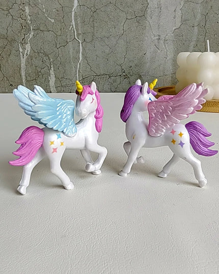 PVC Unicorn Figurine Garden Set