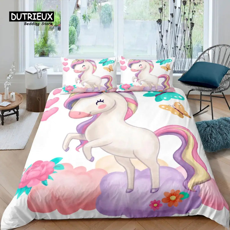 Unicorn Butterfly Cloud Bedding
