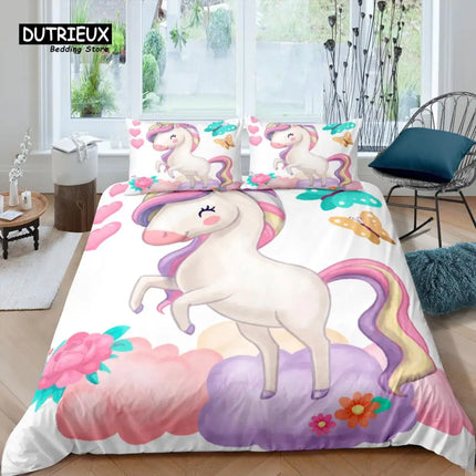 Unicorn Butterfly Cloud Bedding
