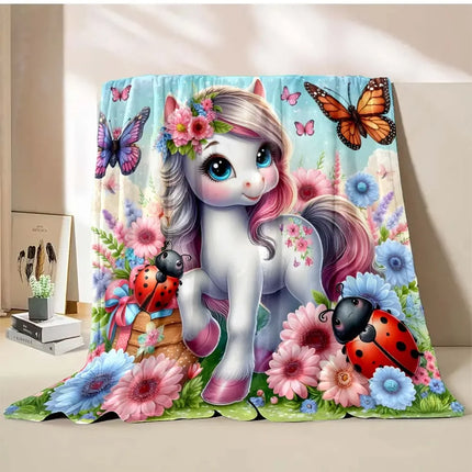 Cuddly Unicorn Plush Blanket