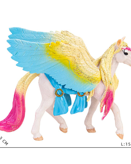 Winged Unicorn Figurine Yellow Wings