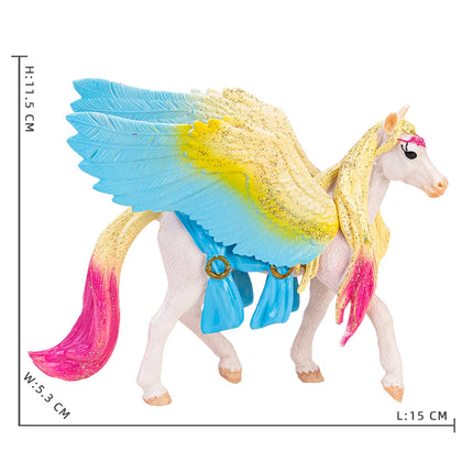 Winged Unicorn Figurine Yellow Wings