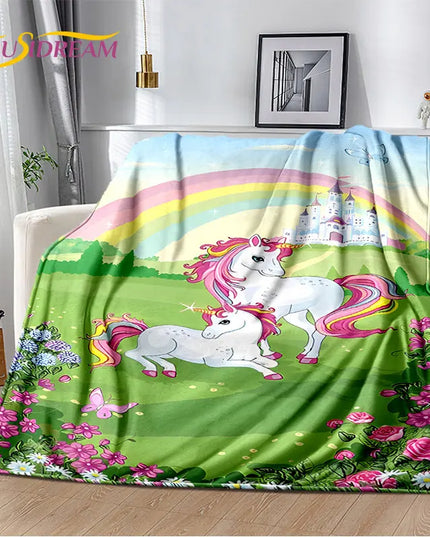 Ultra-Cute Kawaii Unicorn Blanket