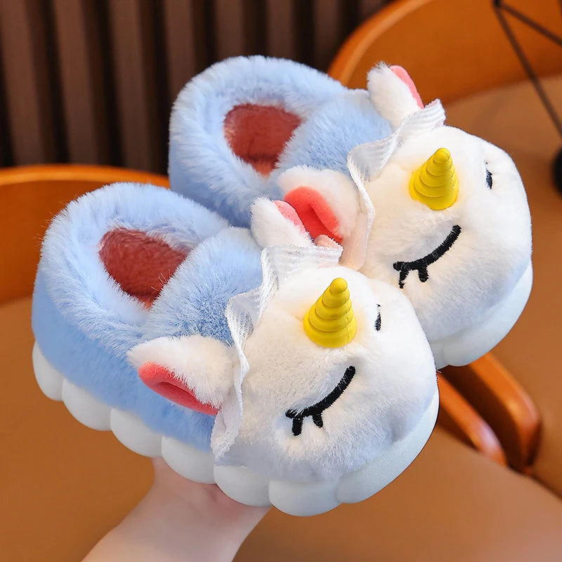 Cuddly Kids Unicorn Slippers