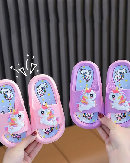 Bouncy Unicorn Platform Slippers