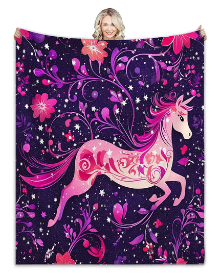 Elegant Small Unicorn Blanket