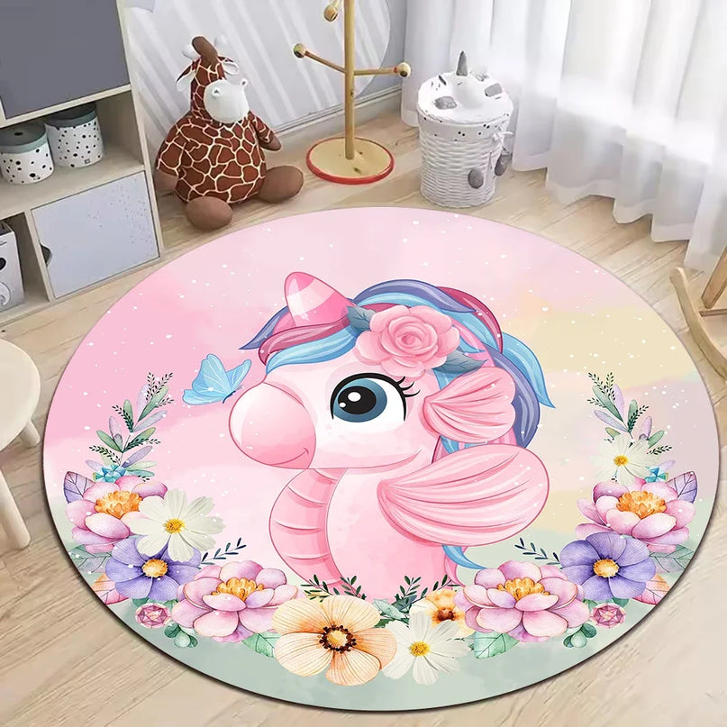 Birthday Unicorn Party Rug