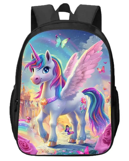 Kawaii Unicorn Double Layer Backpack