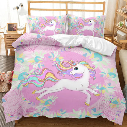 Tropical Leaf Unicorn Bedding