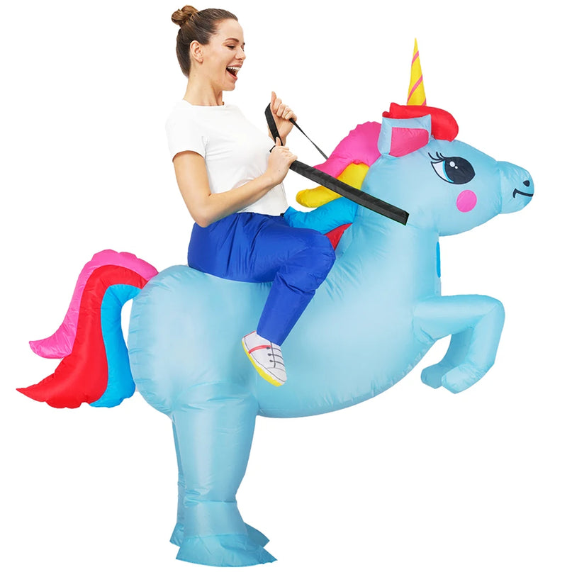 Fun Blue Unicorn Rider Costume