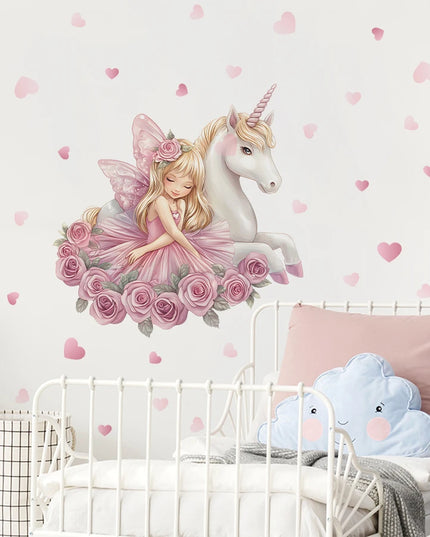 Pink Unicorn Wall Decal Set