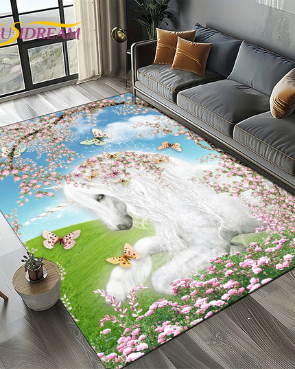 Flying Cloud Unicorn Rug