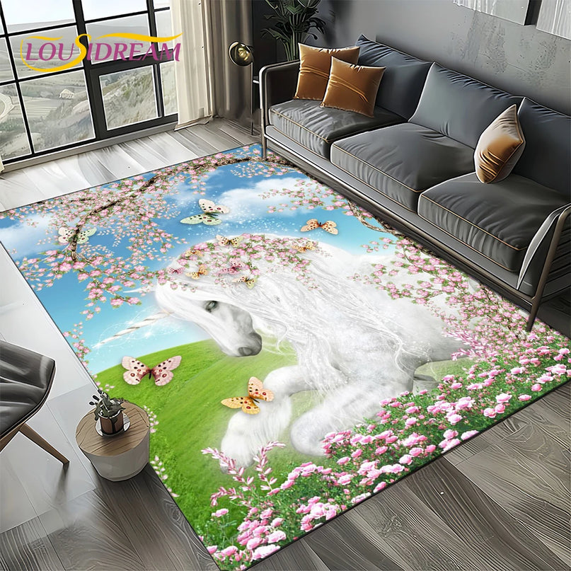Flying Cloud Unicorn Rug