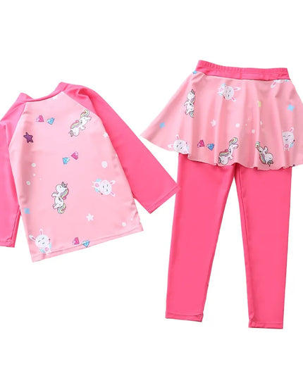 Space Unicorn Rashguard Swimsuit Set