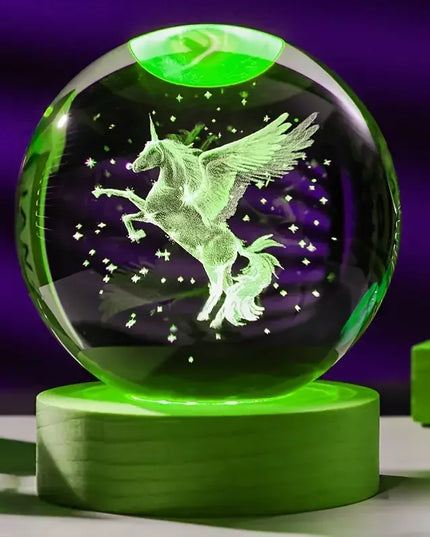 Mini Crystal Unicorn Snow Globe