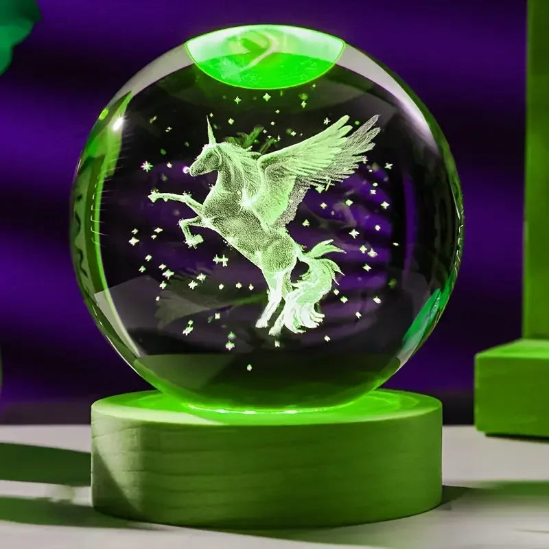 Mini Crystal Unicorn Snow Globe
