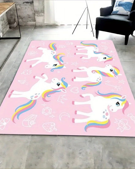 Galloping Unicorn Pattern Rug