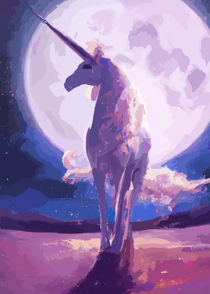 Colorful Unicorn Wall Art Canvas