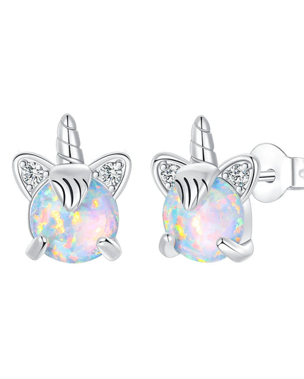 Magical Opal Unicorn Earrings