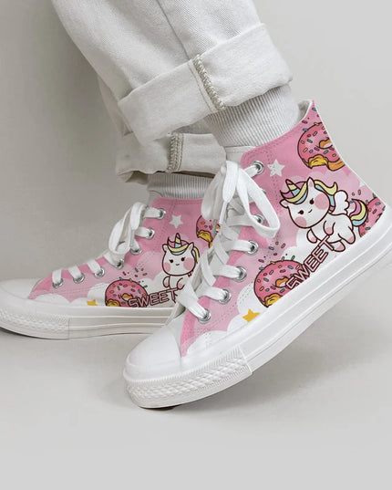 Kawaii Unicorn Canvas Shoes
