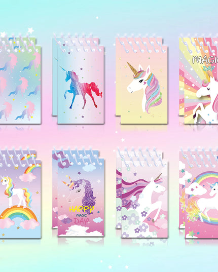 Colorful Unicorn Mini Notebook Set