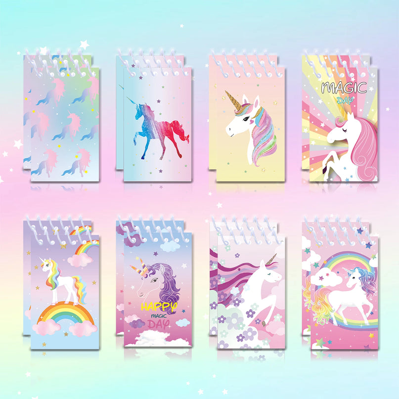 Colorful Unicorn Mini Notebook Set