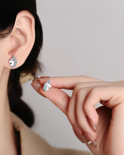 Rainbow Unicorn Stud Earrings