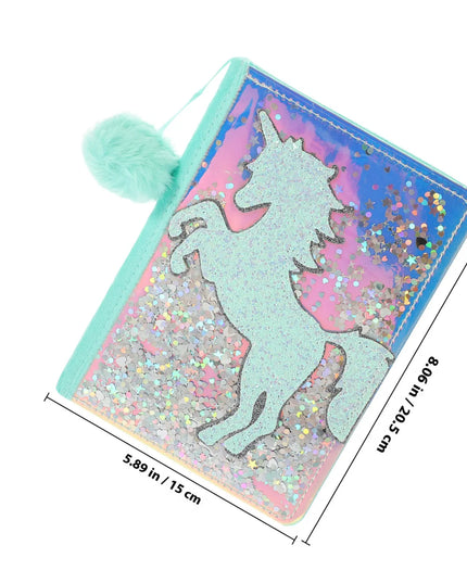 Sparkly Unicorn Glitter Notebook