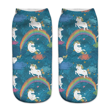 Funny Rainbow Unicorn Socks