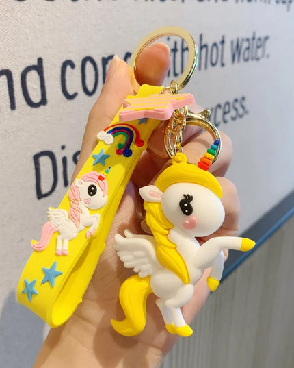 Enamel Unicorn Key Keychain