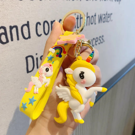 Enamel Unicorn Key Keychain