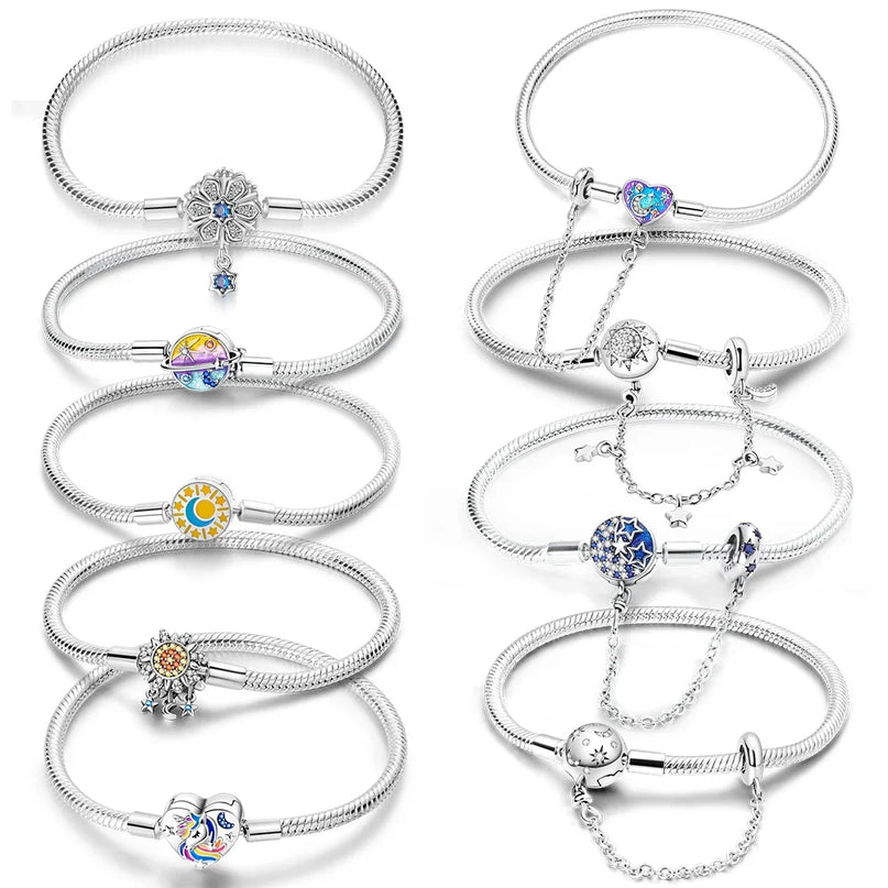 925 Silver Unicorn Charm Bracelet