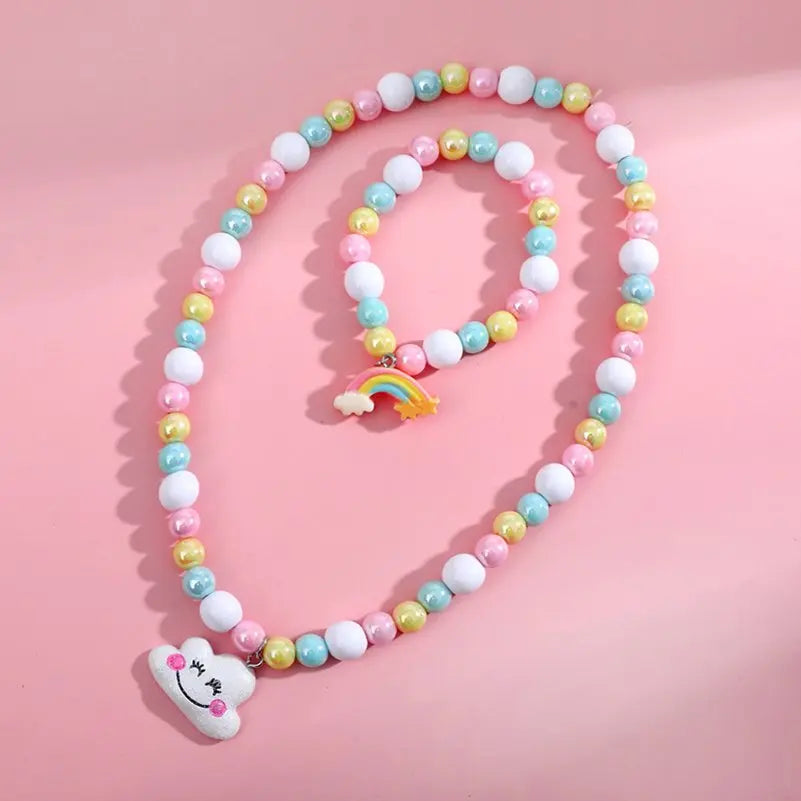 Little Girl Unicorn Bead Necklace