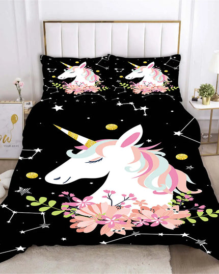 Constellation Floral Unicorn Bedding