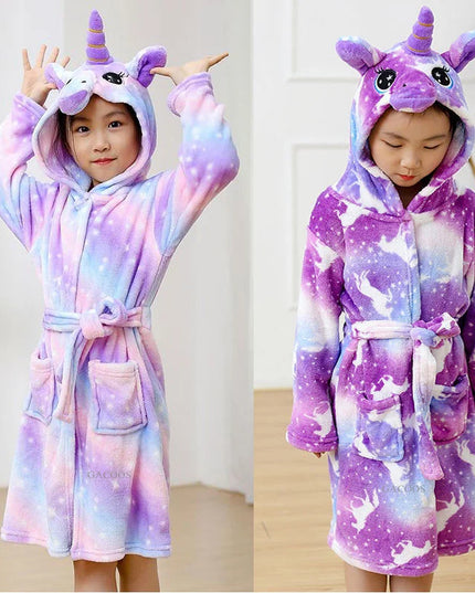 Sunset Stripe Warm Unicorn Robe