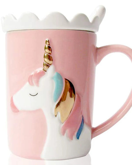 Pink Embossed Unicorn Mug