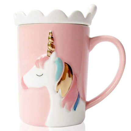 Pink Embossed Unicorn Mug
