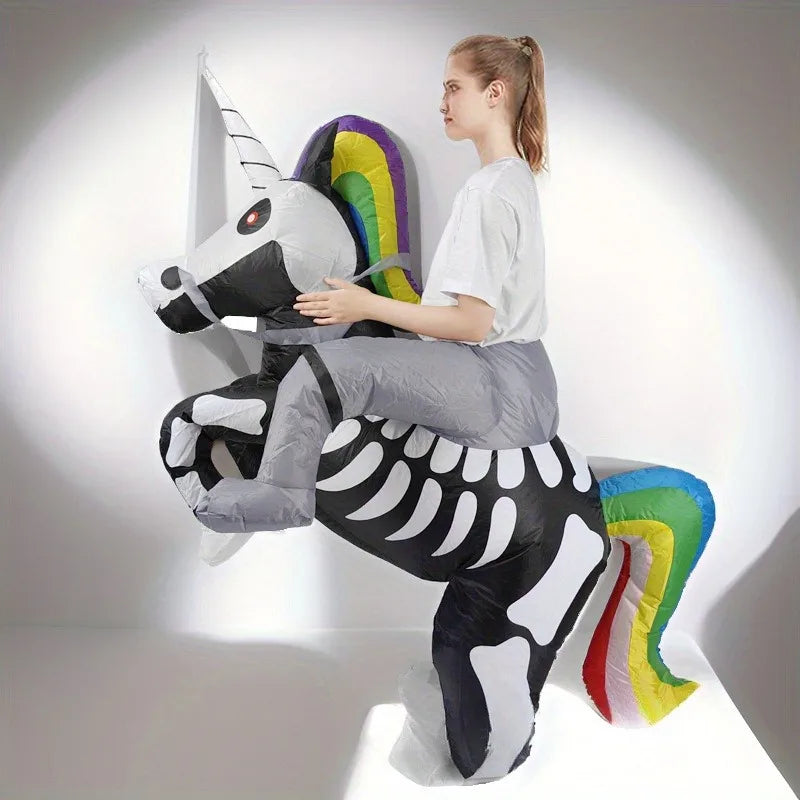 Skeleton Unicorn Rider Costume